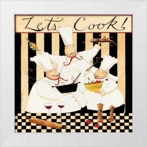 Cooking Time White Modern Wood Framed Art Print by DiPaolo, Dan
