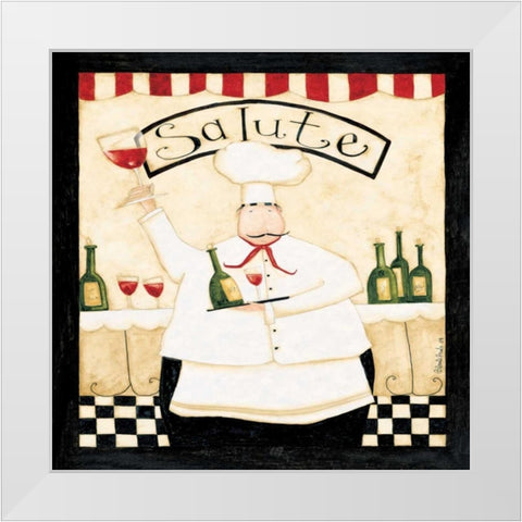 Salute White Modern Wood Framed Art Print by DiPaolo, Dan