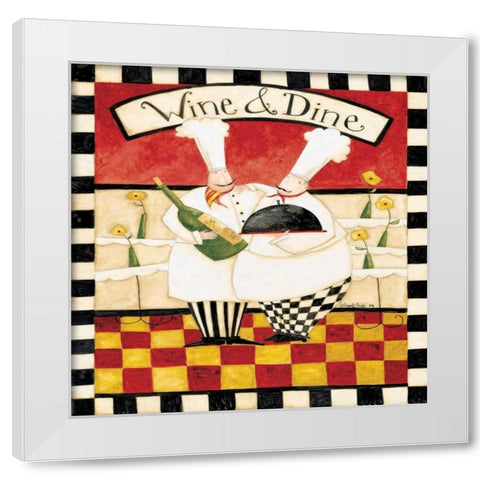 Vino Vino White Modern Wood Framed Art Print by DiPaolo, Dan