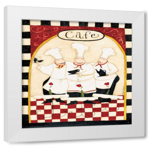 Cooking Together White Modern Wood Framed Art Print by DiPaolo, Dan