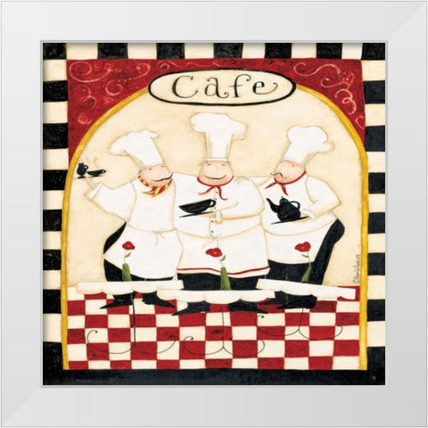 Cooking Together White Modern Wood Framed Art Print by DiPaolo, Dan