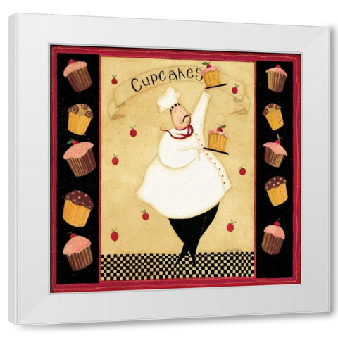 Cupcake addiction White Modern Wood Framed Art Print by DiPaolo, Dan