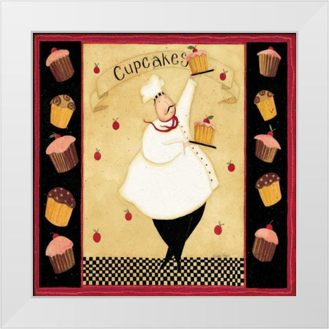 Cupcake addiction White Modern Wood Framed Art Print by DiPaolo, Dan