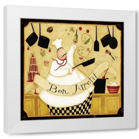 Chunky Chef White Modern Wood Framed Art Print by DiPaolo, Dan