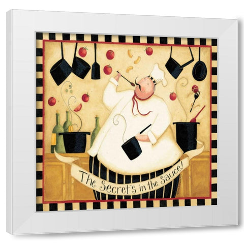 Making The Sauce White Modern Wood Framed Art Print by DiPaolo, Dan