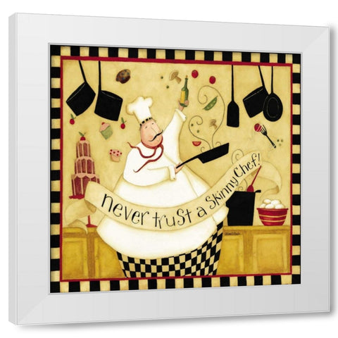 Pots And Pans White Modern Wood Framed Art Print by DiPaolo, Dan