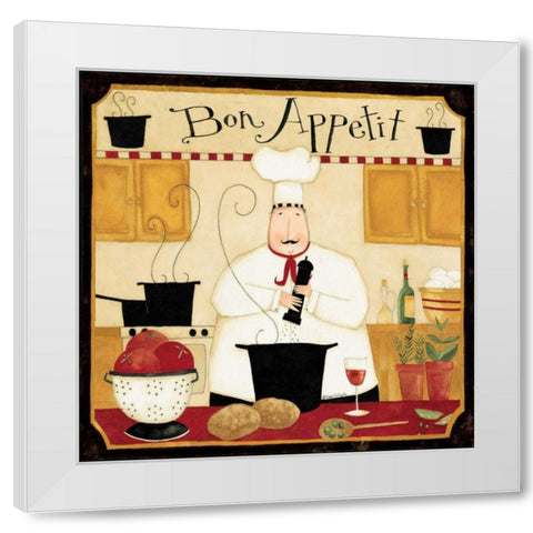 Eat Up White Modern Wood Framed Art Print by DiPaolo, Dan