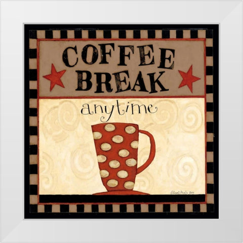 Break White Modern Wood Framed Art Print by DiPaolo, Dan