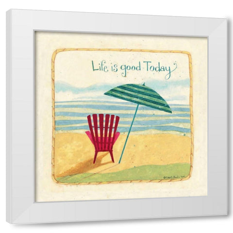 Life White Modern Wood Framed Art Print by DiPaolo, Dan