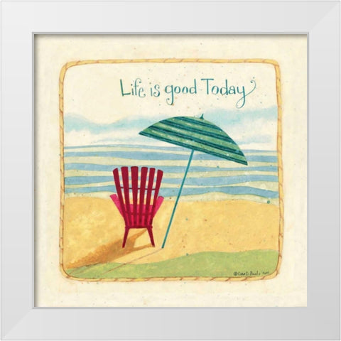 Life White Modern Wood Framed Art Print by DiPaolo, Dan
