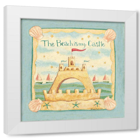 Castle White Modern Wood Framed Art Print by DiPaolo, Dan