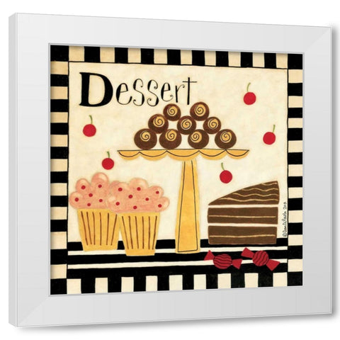 Dessert White Modern Wood Framed Art Print by DiPaolo, Dan