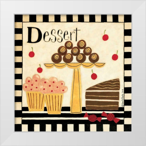 Dessert White Modern Wood Framed Art Print by DiPaolo, Dan