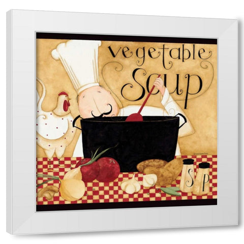 Soup Pot White Modern Wood Framed Art Print by DiPaolo, Dan