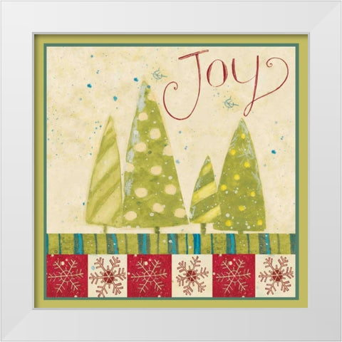 Joy 3 White Modern Wood Framed Art Print by DiPaolo, Dan