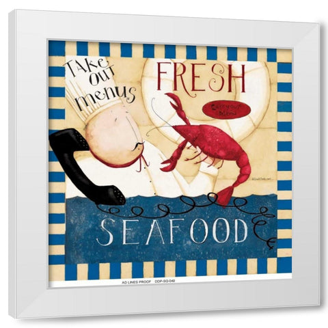 Menu Box White Modern Wood Framed Art Print by DiPaolo, Dan