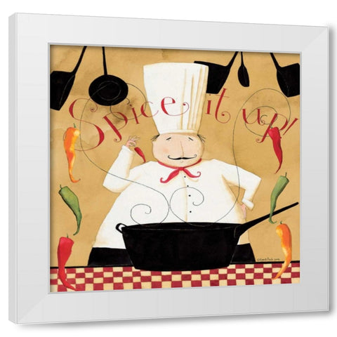 August Spice White Modern Wood Framed Art Print by DiPaolo, Dan
