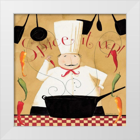 August Spice White Modern Wood Framed Art Print by DiPaolo, Dan
