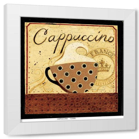 Cappuccino White Modern Wood Framed Art Print by DiPaolo, Dan