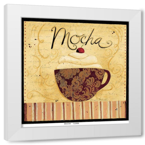 Mocha White Modern Wood Framed Art Print by DiPaolo, Dan