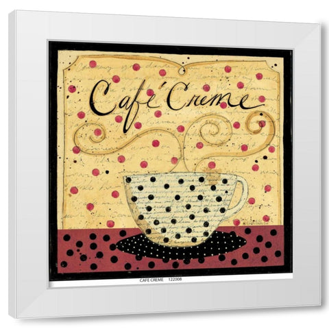 Cafe Cream 2 White Modern Wood Framed Art Print by DiPaolo, Dan