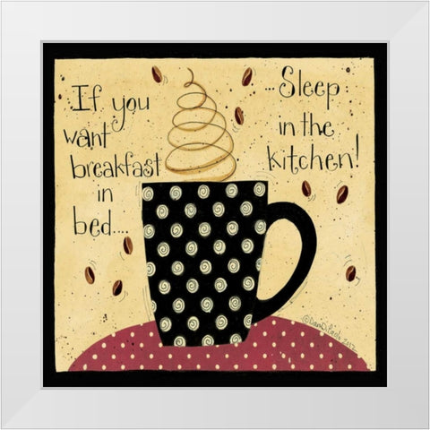 Special Breakfast White Modern Wood Framed Art Print by DiPaolo, Dan