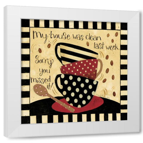 My House White Modern Wood Framed Art Print by DiPaolo, Dan