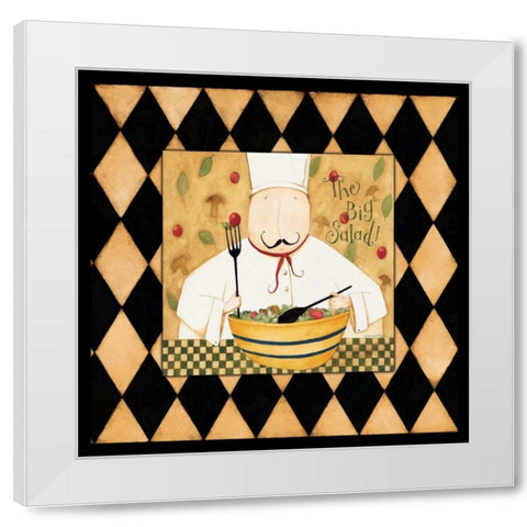 The Big Salad White Modern Wood Framed Art Print by DiPaolo, Dan