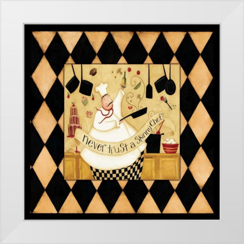 Main Chef White Modern Wood Framed Art Print by DiPaolo, Dan