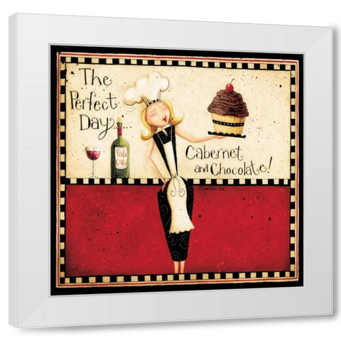 The Perfect Day White Modern Wood Framed Art Print by DiPaolo, Dan