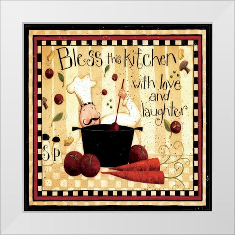 Carrots White Modern Wood Framed Art Print by DiPaolo, Dan