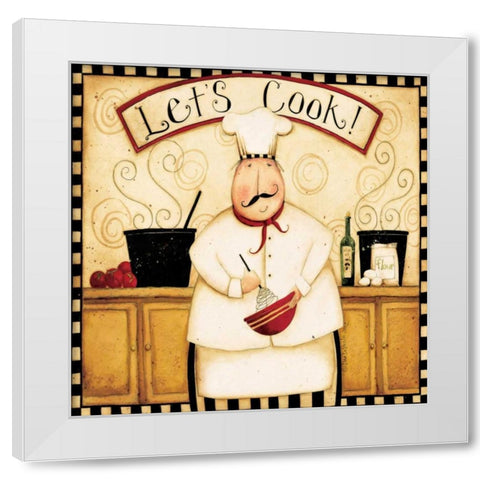 Mix White Modern Wood Framed Art Print by DiPaolo, Dan