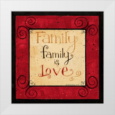 Family White Modern Wood Framed Art Print by DiPaolo, Dan