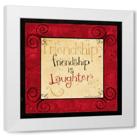 Friendship White Modern Wood Framed Art Print by DiPaolo, Dan