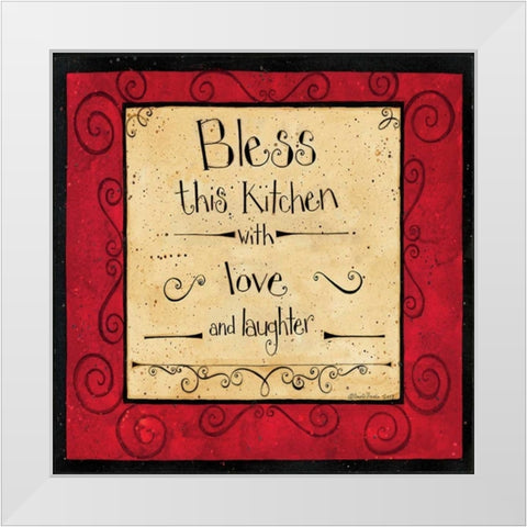 Bless 2 White Modern Wood Framed Art Print by DiPaolo, Dan