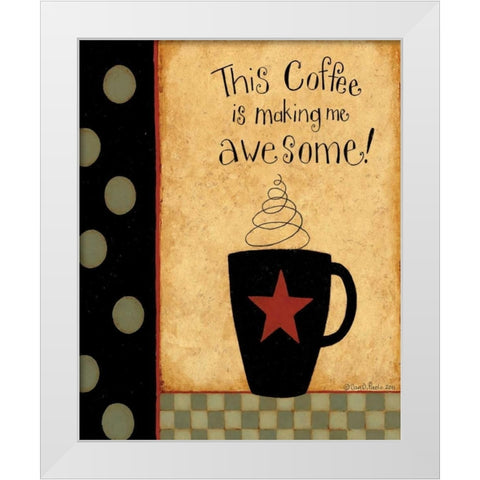 Awesome Star White Modern Wood Framed Art Print by DiPaolo, Dan