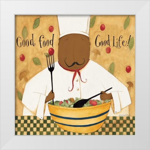 Good Salad White Modern Wood Framed Art Print by DiPaolo, Dan