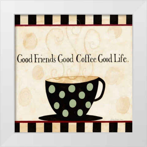 Mild Coffee White Modern Wood Framed Art Print by DiPaolo, Dan