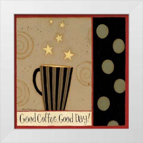 Good Cup White Modern Wood Framed Art Print by DiPaolo, Dan
