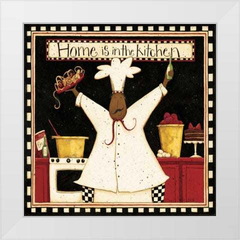 Home Kitchen White Modern Wood Framed Art Print by DiPaolo, Dan