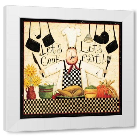 Eat Good Food White Modern Wood Framed Art Print by DiPaolo, Dan