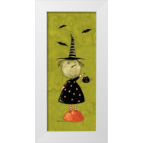 Treat Girl White Modern Wood Framed Art Print by DiPaolo, Dan