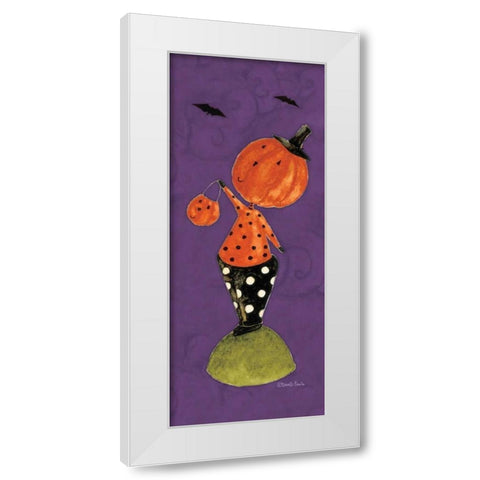 Purple Boy White Modern Wood Framed Art Print by DiPaolo, Dan
