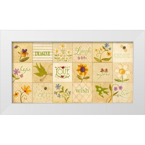 Spring Time White Modern Wood Framed Art Print by DiPaolo, Dan