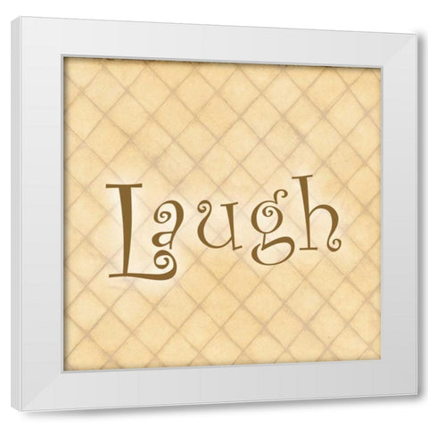 Spring Laugh White Modern Wood Framed Art Print by DiPaolo, Dan