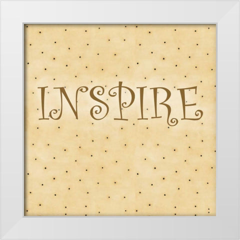 Spring Inspire White Modern Wood Framed Art Print by DiPaolo, Dan