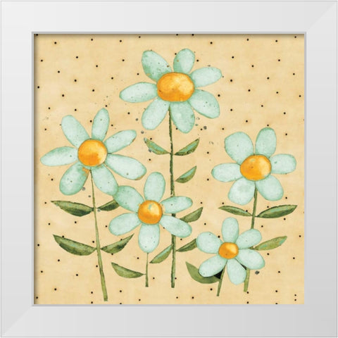 Spring Plant White Modern Wood Framed Art Print by DiPaolo, Dan