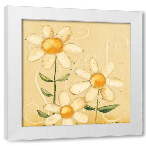 Spring Floral White Modern Wood Framed Art Print by DiPaolo, Dan