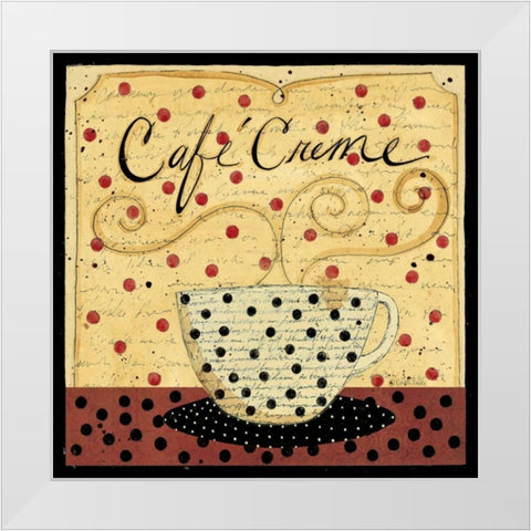 Creme White Modern Wood Framed Art Print by DiPaolo, Dan