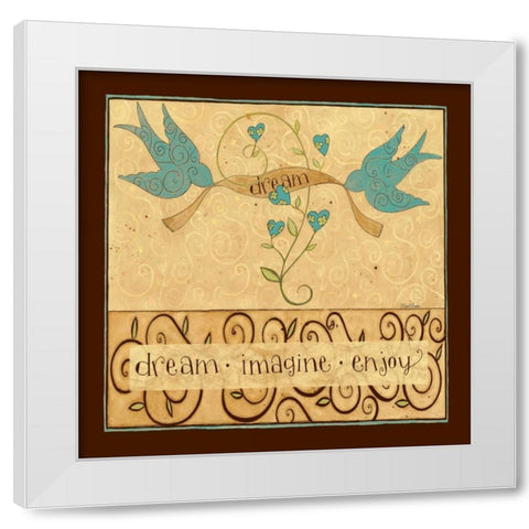 MY Coffee White Modern Wood Framed Art Print by DiPaolo, Dan
